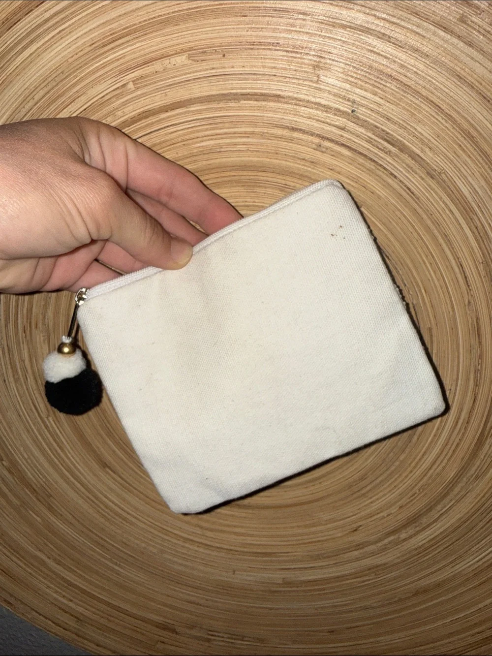 Francesca's  'Gameday' White Zipper Pouch